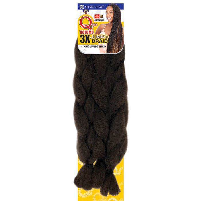 Shake N Go Que 100% Kanekalon Volume - 3X PACK KING JUMBO BRAID