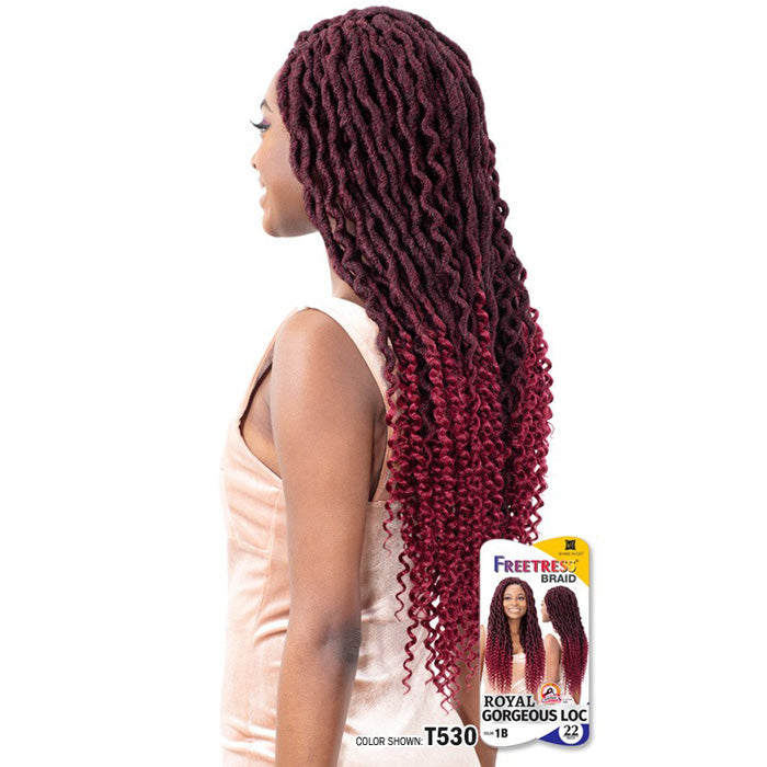 Freetress Pre-Looped Crochet Braid - 2X ROYAL GORGEOUS LOC 22"