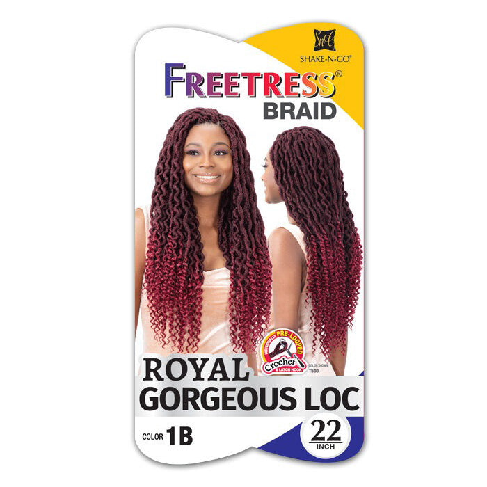 Freetress Pre-Looped Crochet Braid - 2X ROYAL GORGEOUS LOC 22"