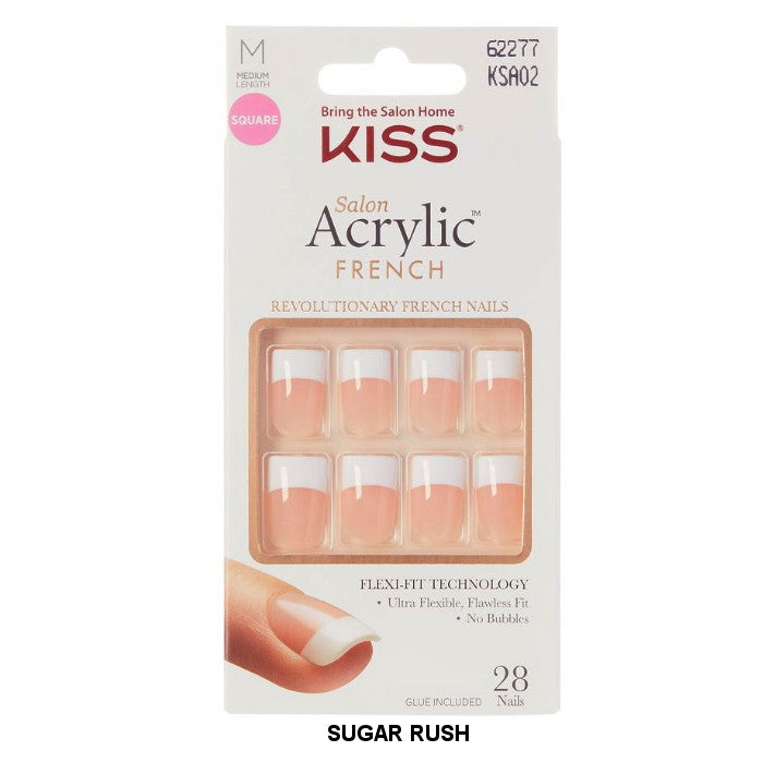 KISS PROFESSIONAL SALON ARCRYLIC FRENCH 28 NAILS