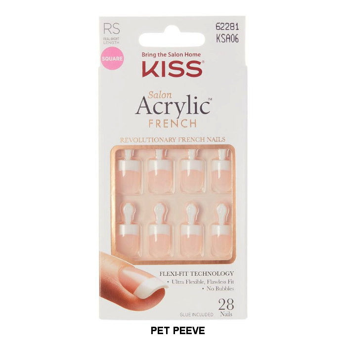 KISS PROFESSIONAL SALON ARCRYLIC FRENCH 28 NAILS