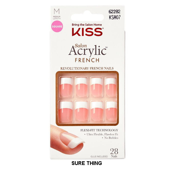 KISS PROFESSIONAL SALON ARCRYLIC FRENCH 28 NAILS