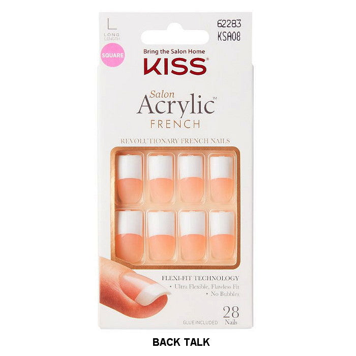 KISS PROFESSIONAL SALON ARCRYLIC FRENCH 28 NAILS