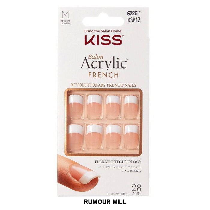KISS PROFESSIONAL SALON ARCRYLIC FRENCH 28 NAILS