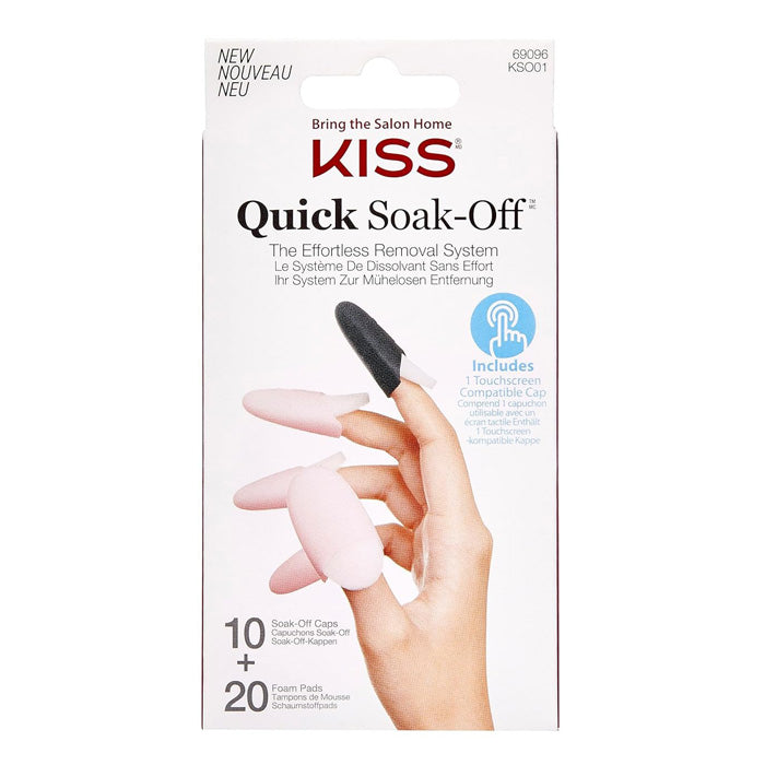 KISS Quick Soak-Off Effortless Artifical Nail Removal Soakers