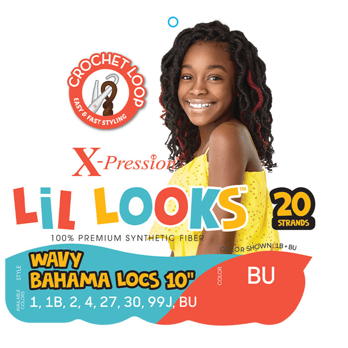 Outre X-Pression LiL Looks Crochet Loop Braid - WAVY BAHAMA LOCS 10"