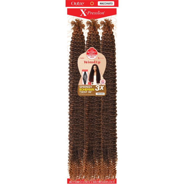 Outre X-Pression Twisted Up Crochet Braids 3X - SPRINGY BOHEMIAN TWIST 30"