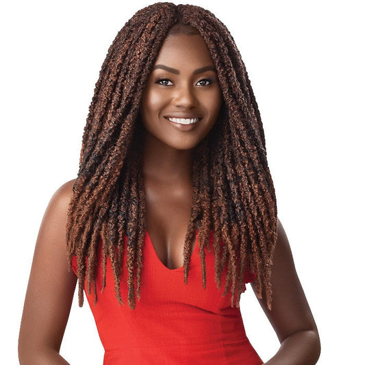 Outre X-Pression Twisted Up Destressed Loop Crochet Braid - 2X BONITA BUTTERFLY LOCS 18"