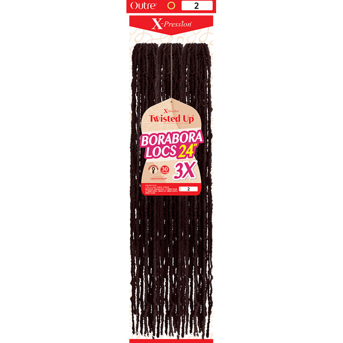 Outre X-Pression Twisted Up Crochet Loop Braids - BORABORA LOCS 24" 3X