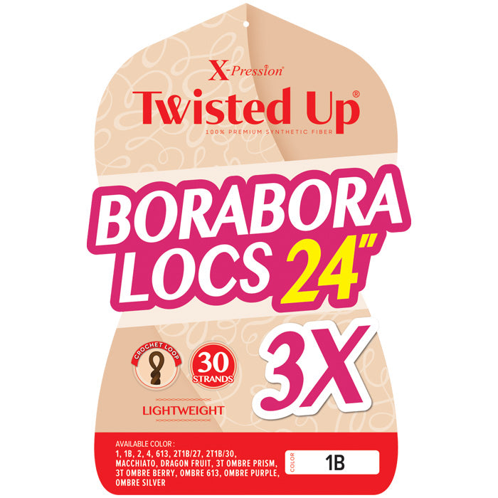 Outre X-Pression Twisted Up Crochet Loop Braids - BORABORA LOCS 24" 3X