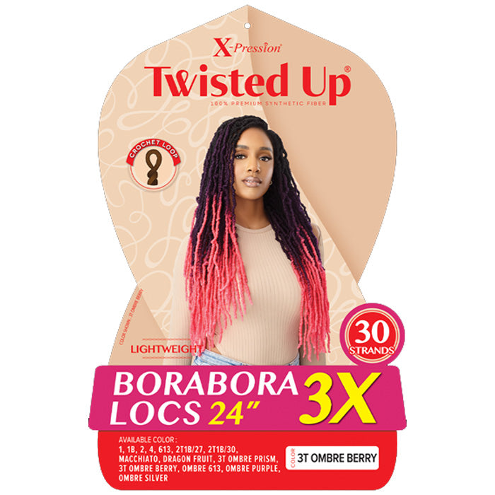 Outre X-Pression Twisted Up Crochet Loop Braids - BORABORA LOCS 24" 3X