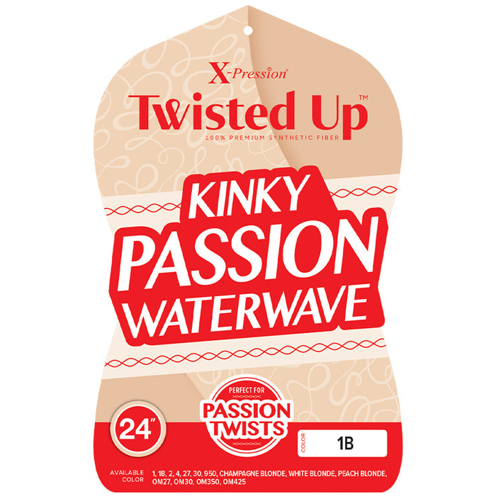 Outre X-Pression Twisted Up Crochet Braid KINKY PASSION WATER WAVE 24"