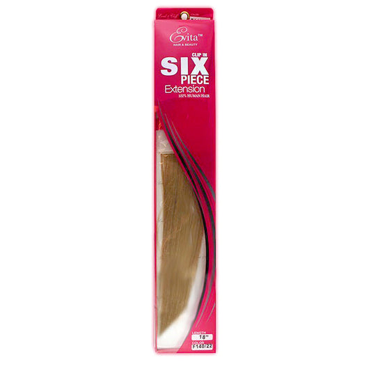 Lord & Cliff Evita 100% Human Hair Clip-In Extension - STRAIGHT 6 PCS 14"/18"