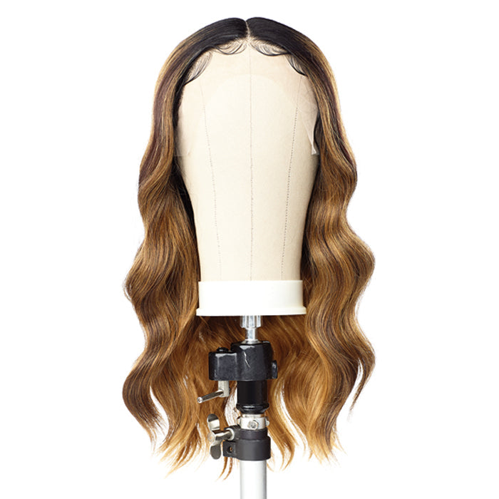 Sensationnel Human Hair Blend Butta HD Lace Front Wig - BEACH WAVE 20