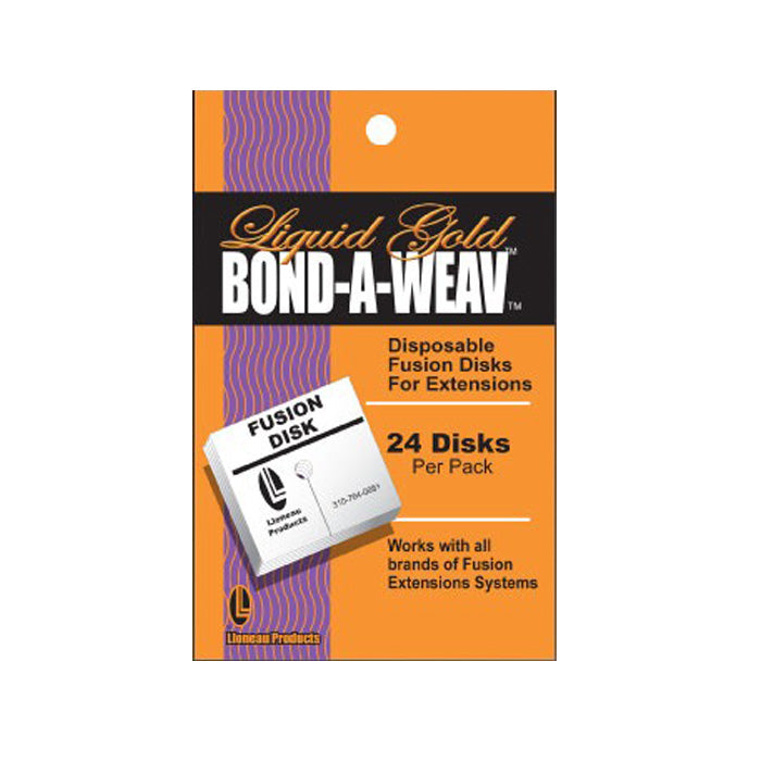 Liquid Gold Bond-A-Weav Dispsable Fusion Disks for Extensions 24 Disks