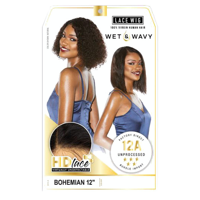 Sensationnel Unprocessed Virgin Human Hair 12A Wet & Wavy HD Lace Wig - BOHEMIAN 12