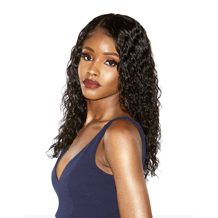 Sensationnel Unprocessed Virgin Human Hair 12A Wet & Wavy HD Lace Front Wig Deep 22