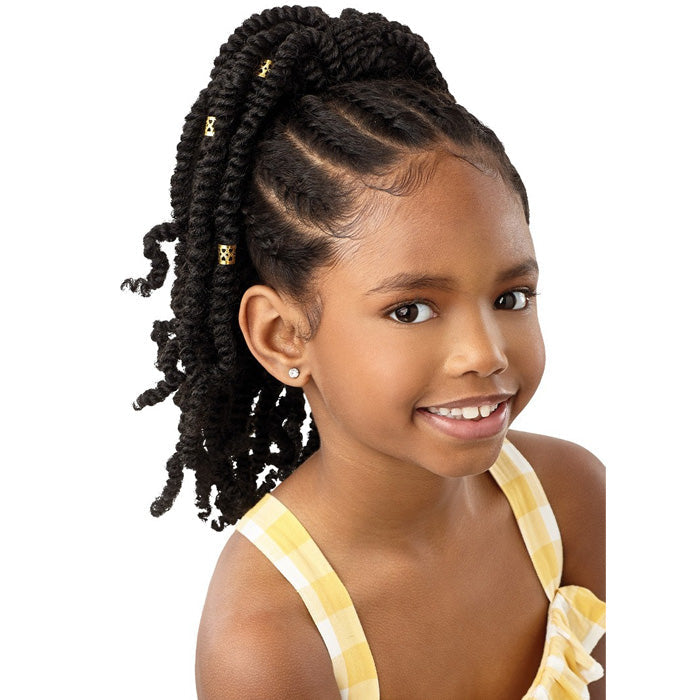 Outre Lil Looks Drawstring Ponytail - GOLD CUFFED BOMB TWISTS 12"