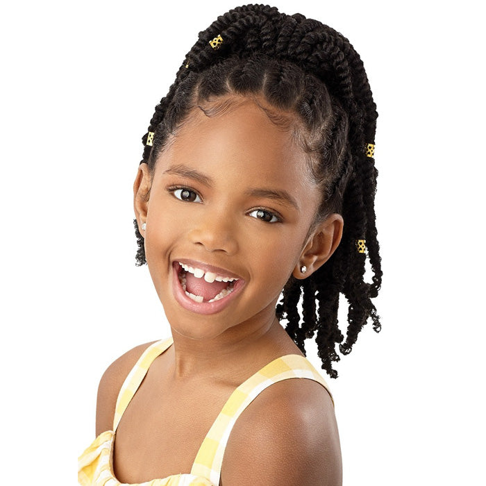 Outre Lil Looks Drawstring Ponytail - GOLD CUFFED BOMB TWISTS 12"