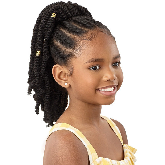 Outre Lil Looks Drawstring Ponytail - GOLD CUFFED BOMB TWISTS 12"