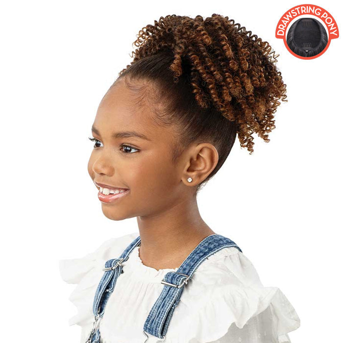 Outre Lil Looks Drawstring Ponytail - SPRINGY COILS 8"