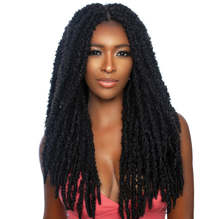 Mane Concept Afri Naptural Pre-Looped Crochet Braid - 2X BUTTERFLY LOCS 18"