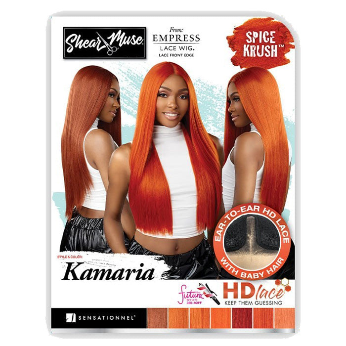 Sensationnel Shear Muse Empress HD Lace Front Wig - KAMARIA - Spice Krush