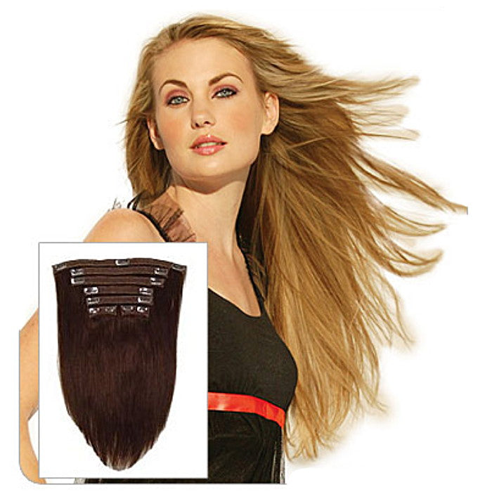 Lord & Cliff Seven Pieces 100% Remi Human Hair Clip-In Extension - 7PCS STRAIGHT 14/18"