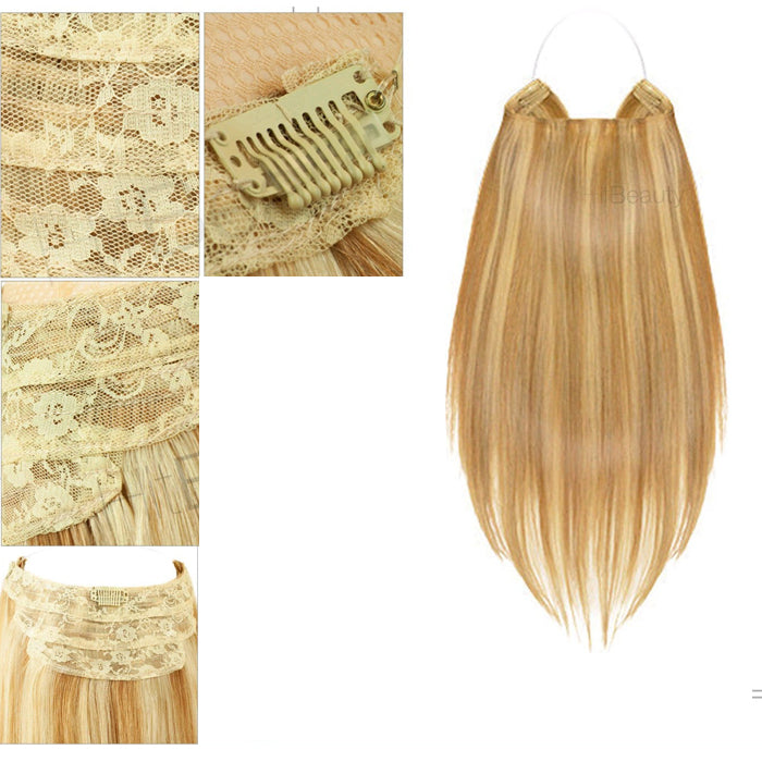 Lord & Cliff Seven Pieces 100% Remi Human Hair Clip-In Extension - 7PCS STRAIGHT 14/18"