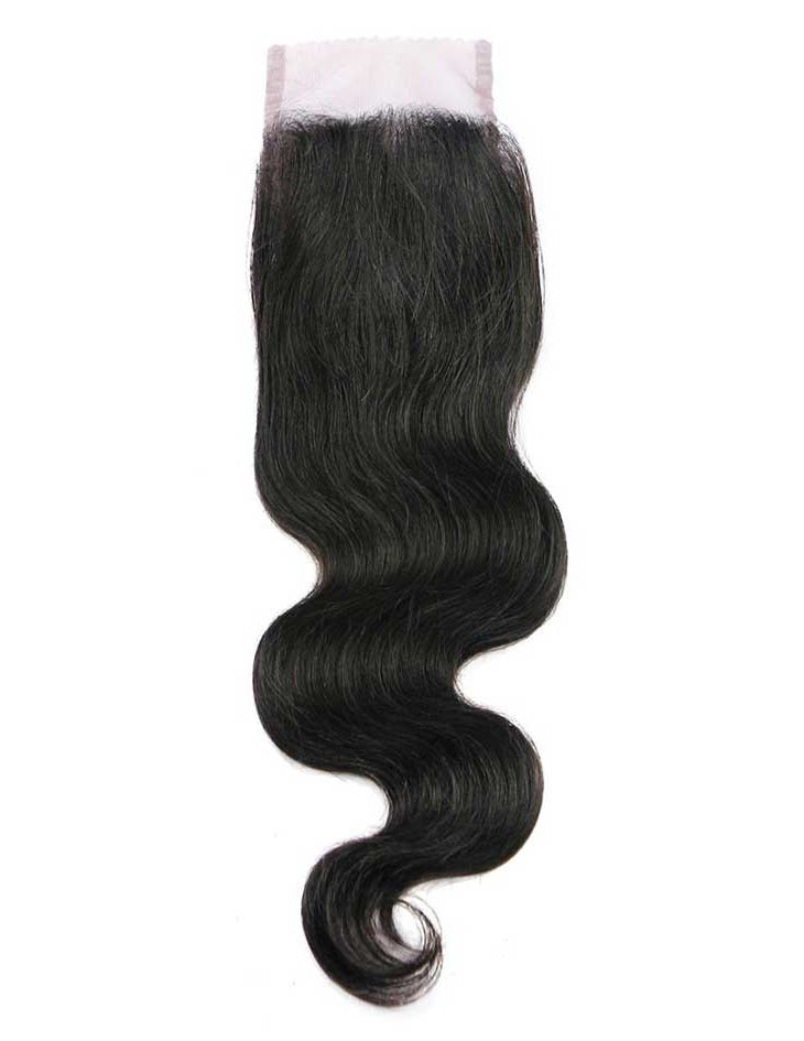 Mane Concept Trill Brazilian Virgin Remy 4x4 Swiss Lace Closure 100% Human Human Hair - BODY WAVE 14"