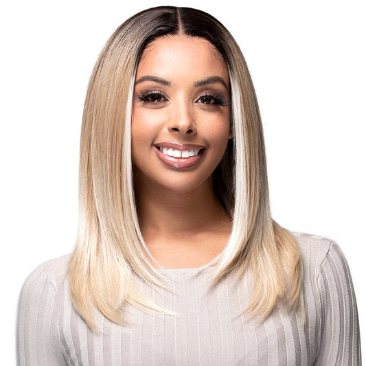 Bobbi Boss Glueless Human Hair Blend 13x4 HD Lace Front Wig - MBLF405 AYANNA - Pre-Plucked