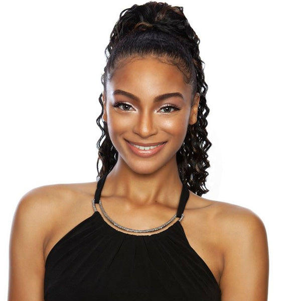 Mane Concept Human Hair StyleMix Brazilian Mega Wrap & Tie Ponytail - MBWNT02 DEEP WAVE 24 INCH