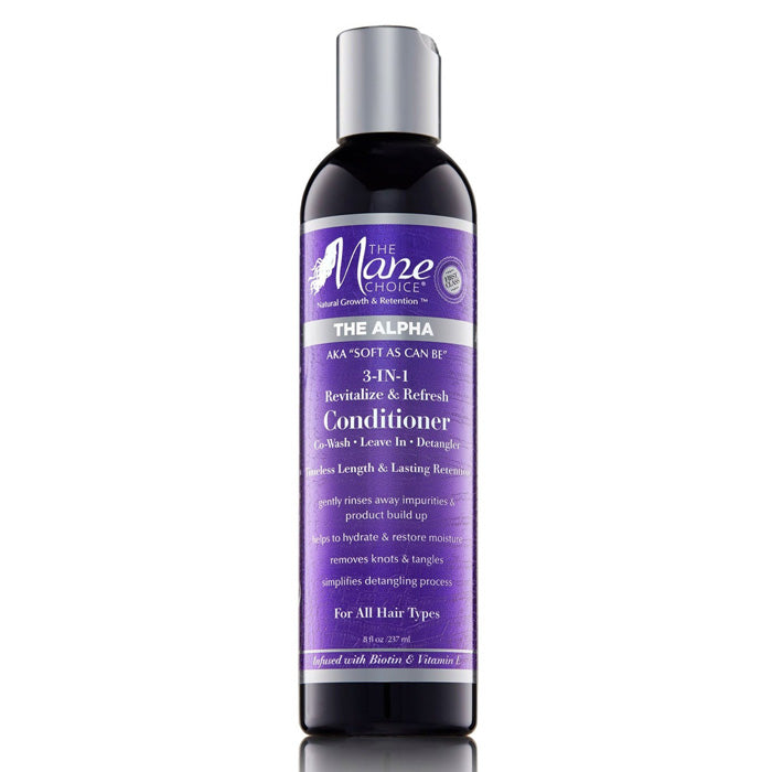 Mane Choice Soft As Can Be Revitalize & Refresh 3-in-1 Co-Wash, Leave In, Detangler 8oz