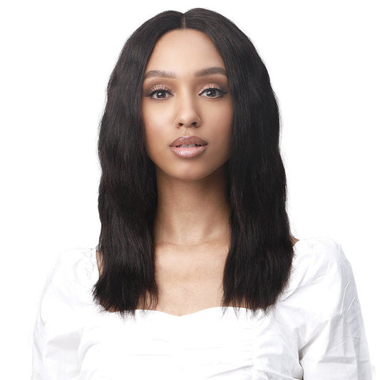 Bobbi Boss 100% Unprocessed Human Hair Wet & Wavy 5.5" Deep Lace Part Wig - MHLF441 MARGARET
