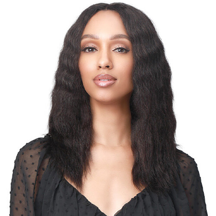 Bobbi Boss 100% Unprocessed Human Hair Wet & Wavy HD 5.5" Deep Lace Part Wig - MHLF442 MONA