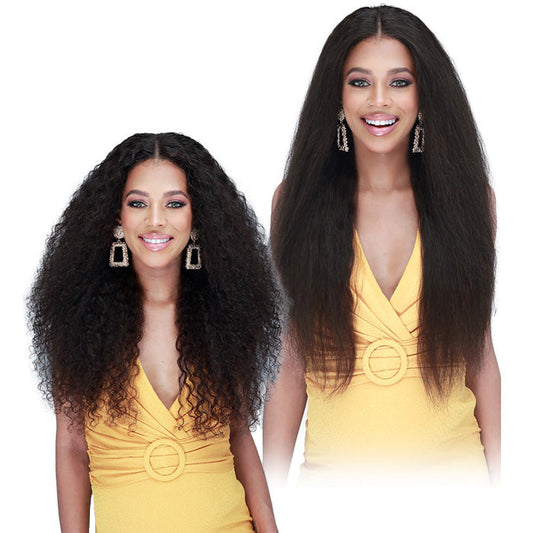 Bobbi Boss 100% Unprocessed Human Hair 13X4 HD Lace Wet & Wavy Wig - ZENOBIA