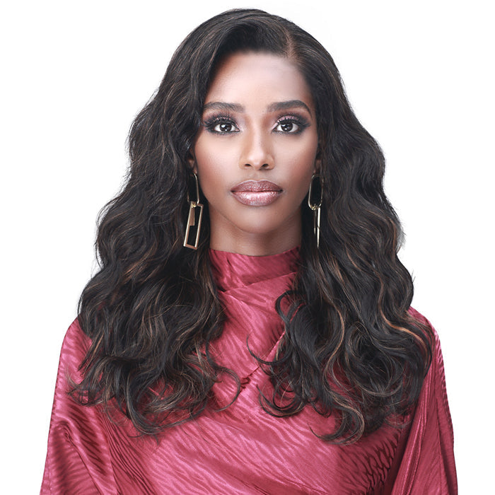 Bobbi Boss 100% Premium Remy Hair 13X4 HD Lace Wig - MHLF920 NATURAL WAVE 20