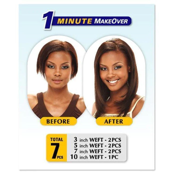 Milky Way Clip-In Human Hair Weave - STRAIGHT 14/18 Inch (7pcs)