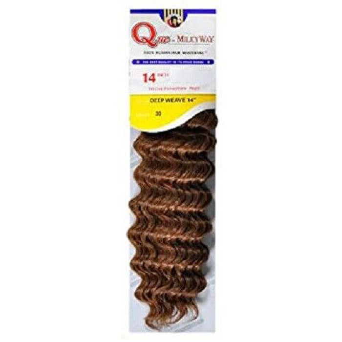 MilkyWay Que Mastermix Human Hair Weave DEEP WEAVE 10 - 12 Inch