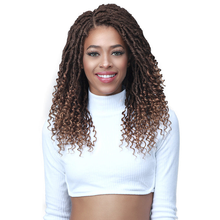 Bobbi Boss 4X4 Lace Front Wig - MLF617 MICRO LOCS CURLY TIPS 22