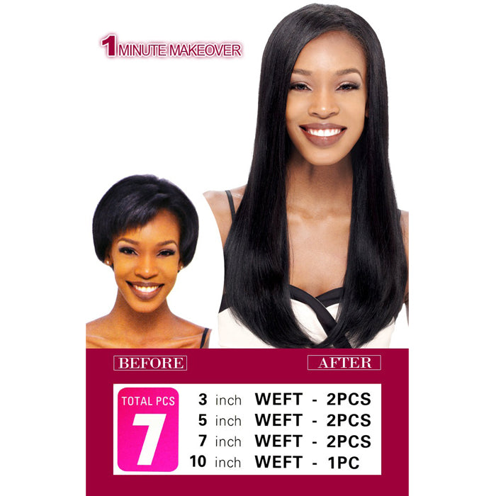 Model Model DreamWeaver Clip In 100% Human Hair Extensions - 4"/18" 7 PCS