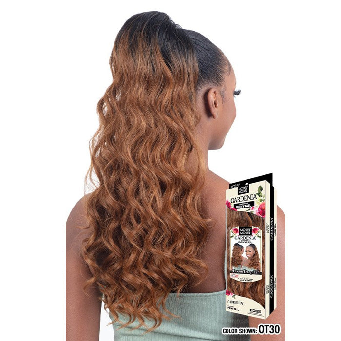 Model Model Gardenia Drawstring Ponytail - LOOSE DEEP 22"
