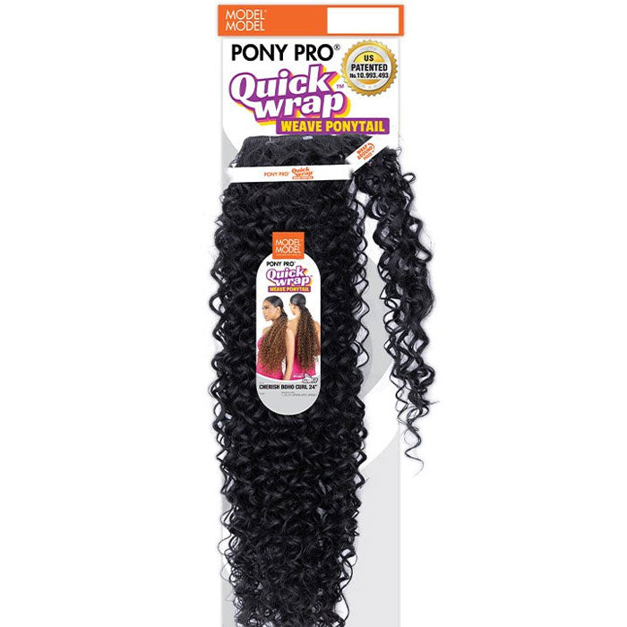 Model Model Pony Pro Ponytail - CHERISH BOHO CURL 24"