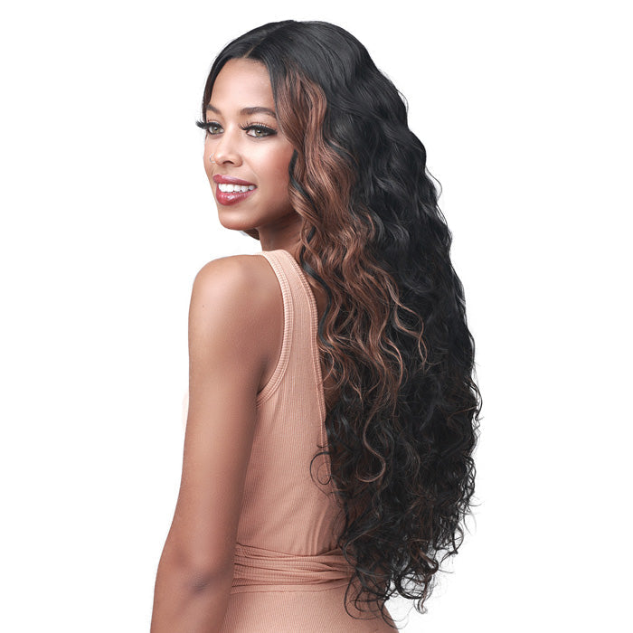 Bobbi Boss Human Hair Blend 5" Deep Part HD Lace Wig - MISS ORIGIN FRENCH WAVE 24