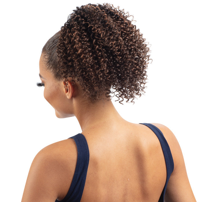 Model Model Miss Divine Human Hair Blend Drawstring Ponytail - SPRINGY