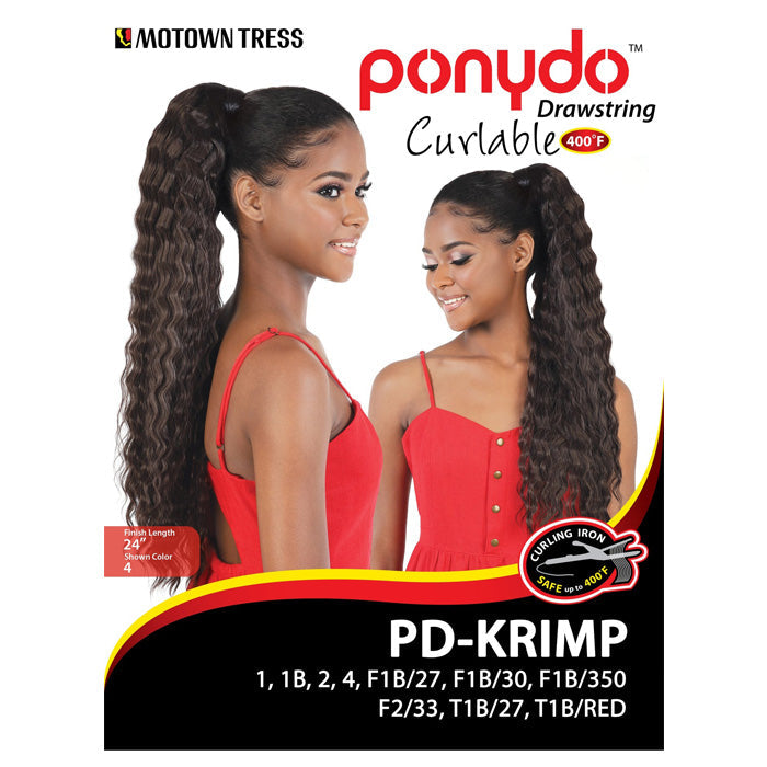 Motown Tress Ponydo Drawstring Curlable Ponytail - PD-KRIMP