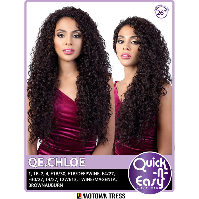 Motown Tress Synthetic Quick n Easy Half Wig QE.CHLOE