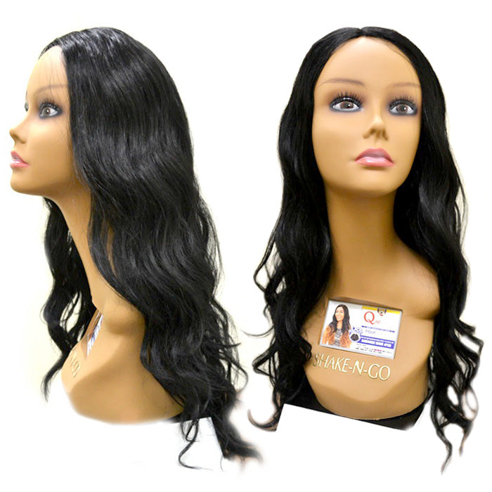 Milky Way Que Human Hair Blend Weave + Lace Invisible Part Closure - RADIANCE WAVE 4 PCS 18/19/20"