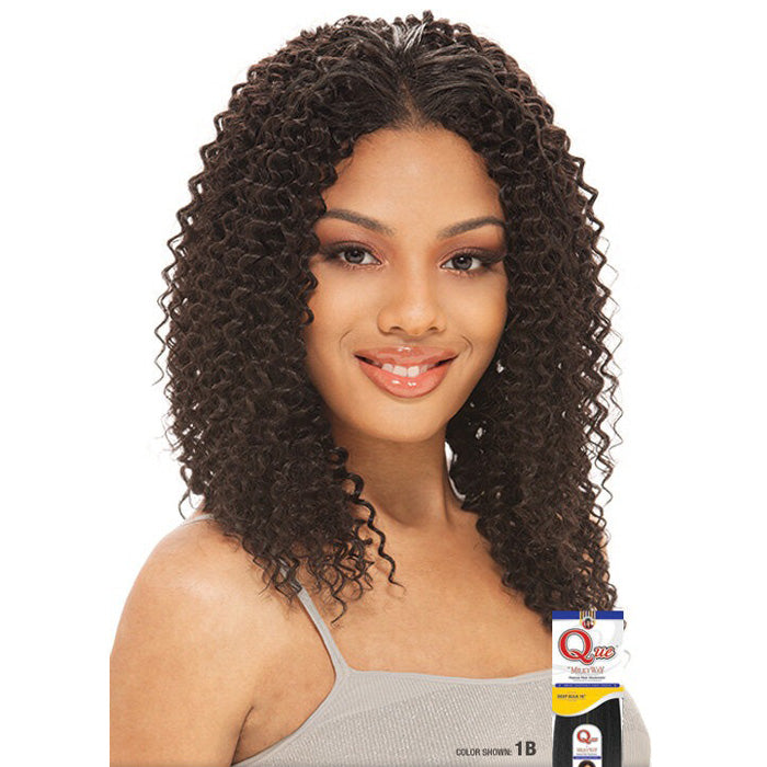 Milky Way QUE Human Hair Blend Weave - WATER 10"