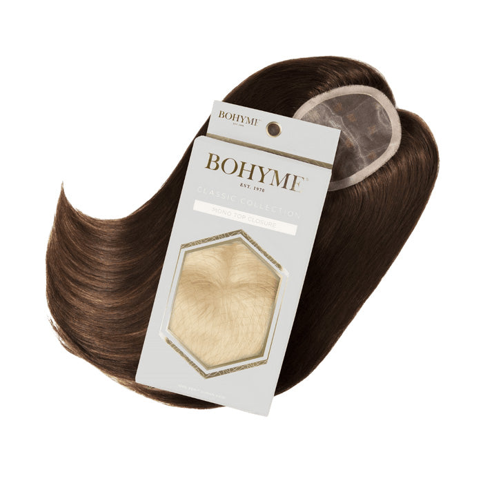 Bohyme 100% Remi Human Hair MONO TOP Closure - VELVET YAKI 12"